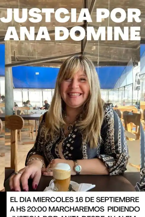 Familiares de Ana Dominé convocan a una marcha para el miércoles a las 20