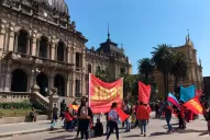 Reclamos sociales y corte de tránsito en plaza Independencia