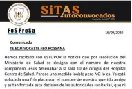 Sitas cuestionó la placa del Gobierno: “falsa adulación”