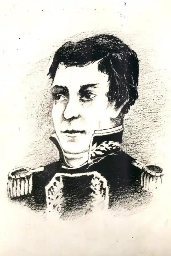 DEL DIARIO EL ORDEN. Dibujo al lápiz, publicado en 1924. No aclara su origen por lo que se considera que es una versión inexacta y caprichosa, como la de Mossi. 