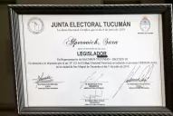 Paridad de género: el detalle que objetó Sara Alperovich de su diploma como legisladora