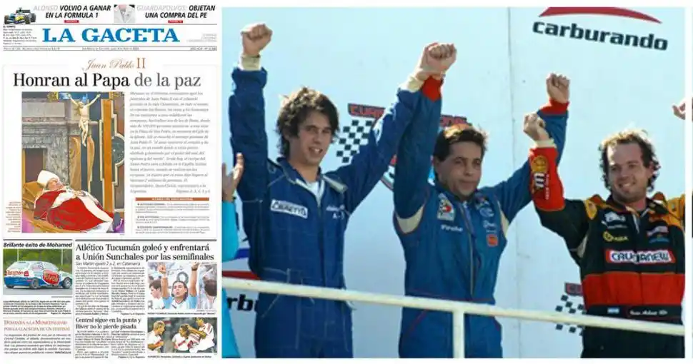 ARCHIVO II. “Brillante éxito de Mohamed”, fue el título de la fotonoticia que apareció en la tapa del 4 de abril. La información sobre el velatorio del Papa y sus homenajes en el Vaticano fue lo central.