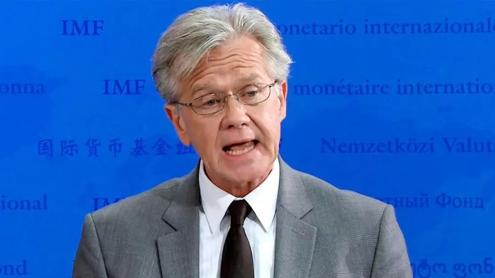  Gerry Rice, portavoz del FMI.