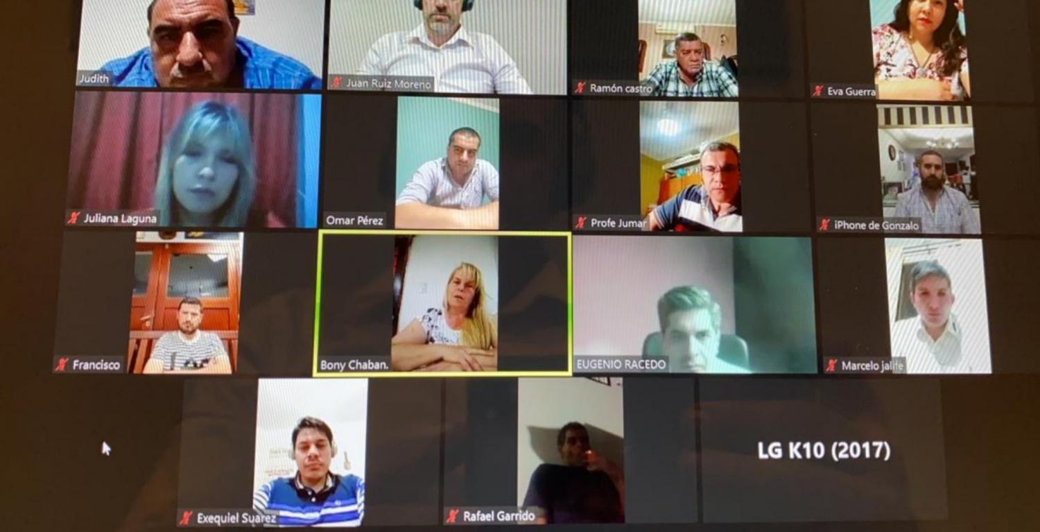 Sesión virtual del Concejo Deliberante de Monteros.