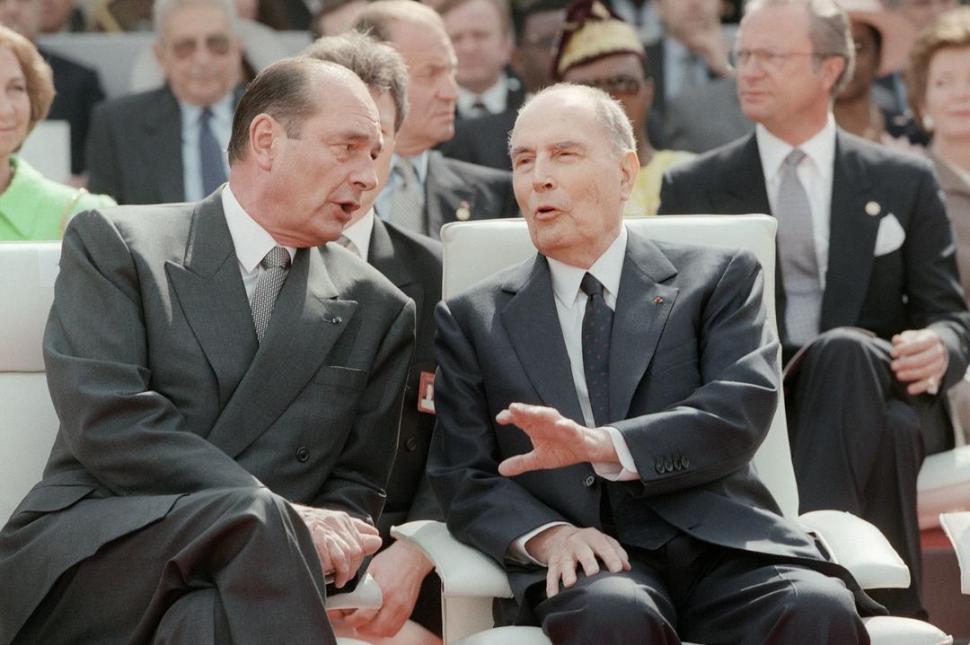 TAMBIÉN SE CRUZARON. Chiriac y Mitterrand protagonizaron una reunión notable en el 95. 