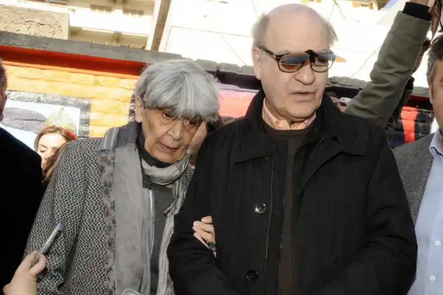 CON SU ESPOSA. Quino y Alicia Colombo, que le festejaba los cumpleaños.