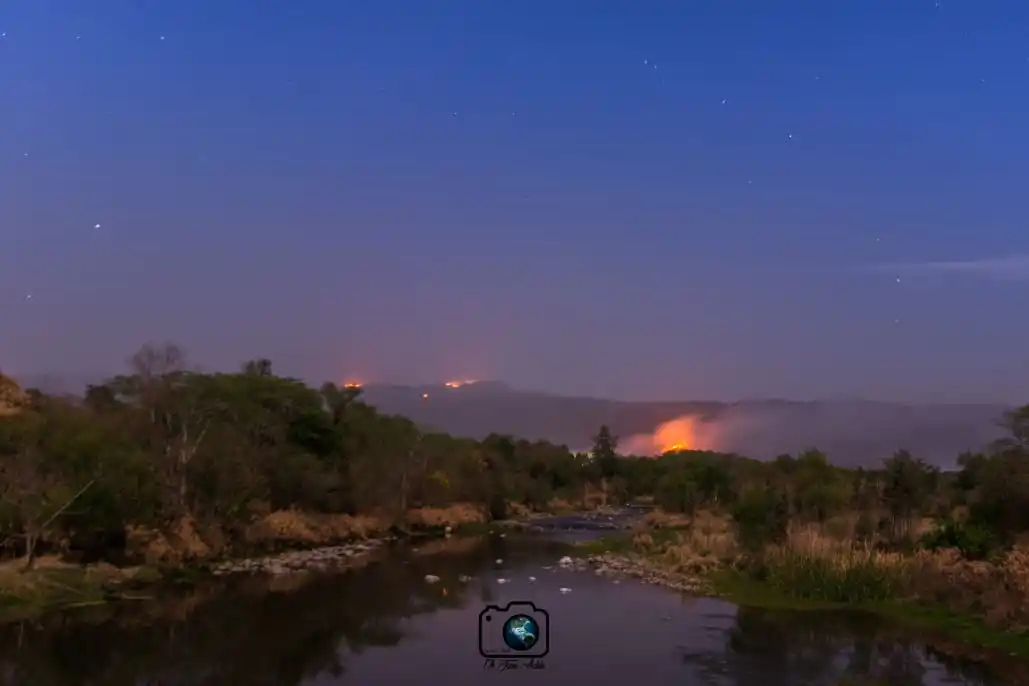 INCENDIO EN LA ZONA DE ESCABA. Cerro Quico. Foto: Juan Achin