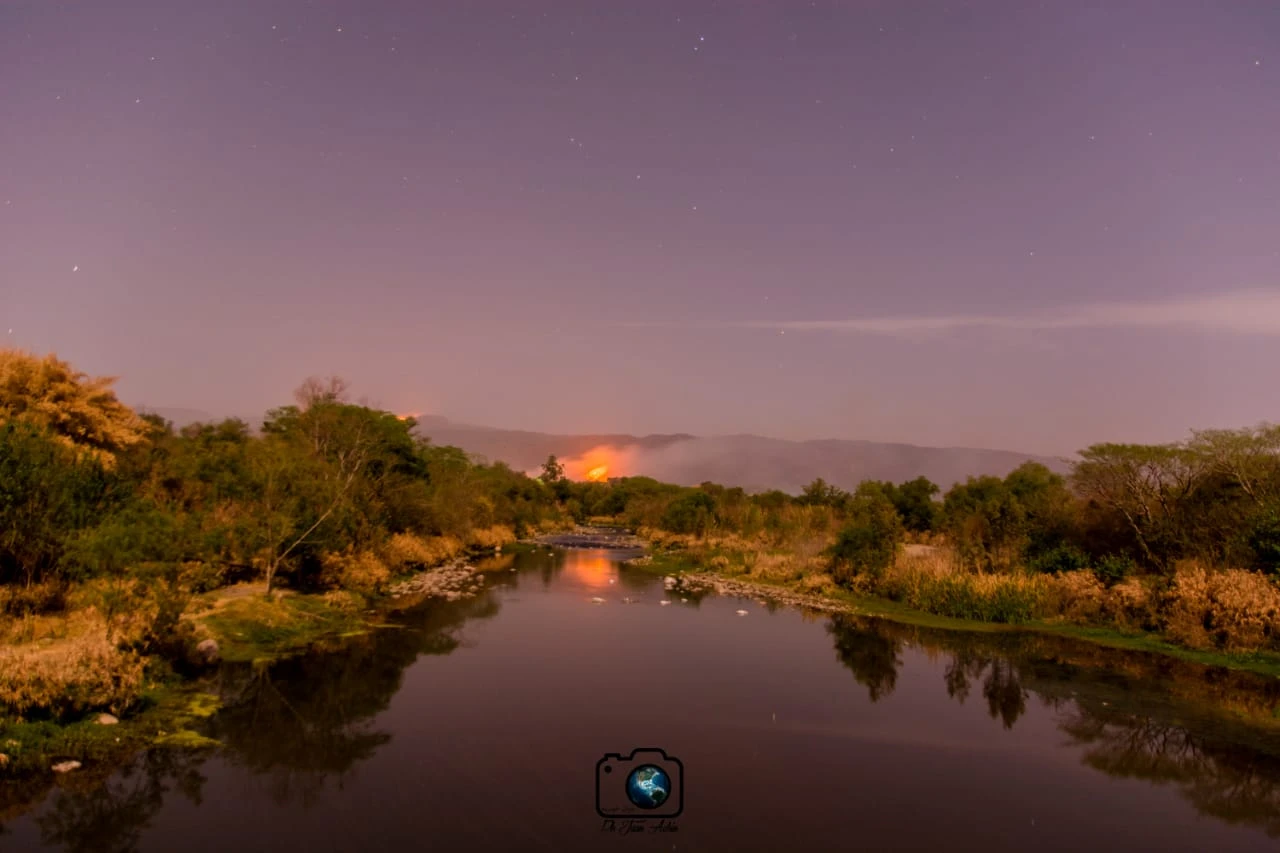 INCENDIO EN LA ZONA DE ESCABA. Cerro Quico. Foto: Juan Achin