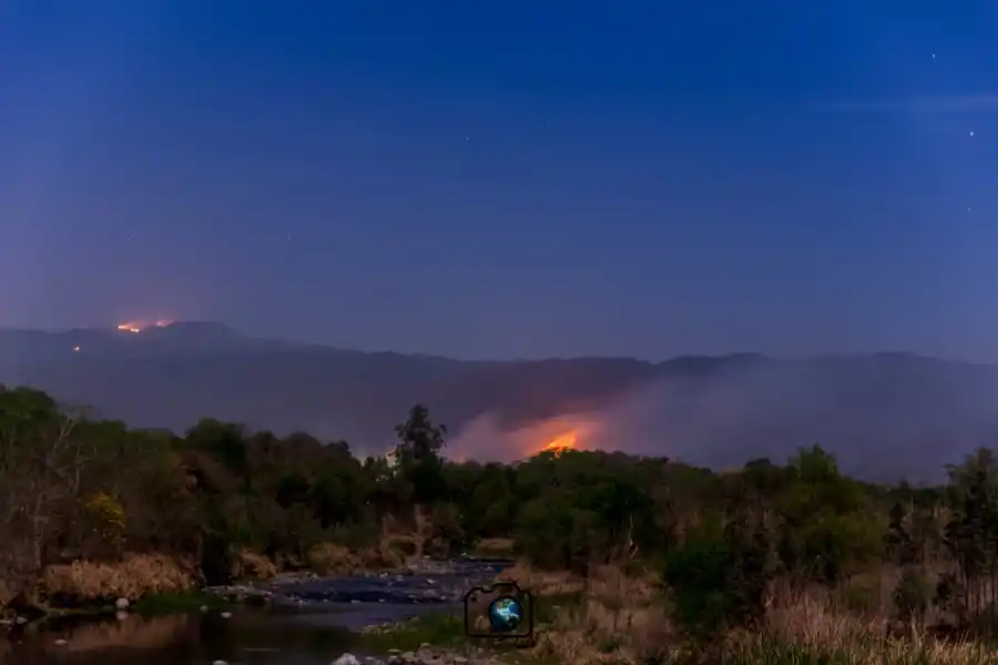 INCENDIO EN LA ZONA DE ESCABA. Cerro Quico. Foto: Juan Achin