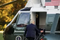 Trump, a un día de su internación: voy bien, creo