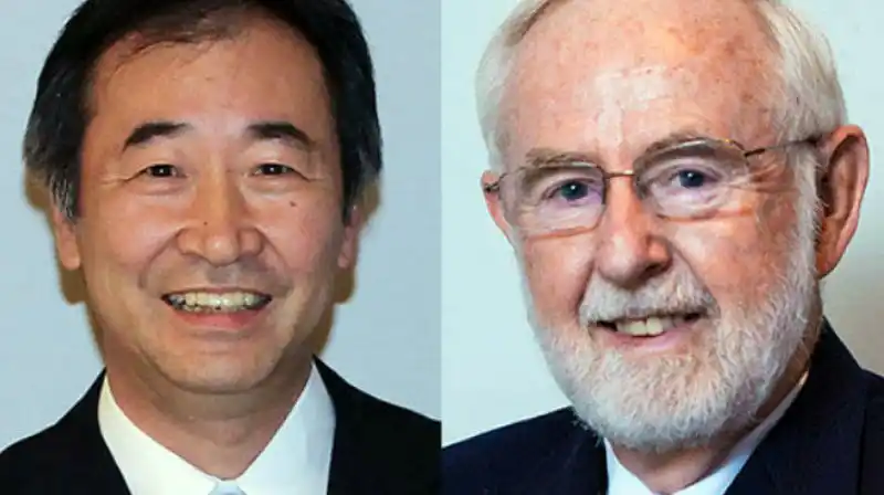 Takaaki Kajita (Japón) y Arthur B. McDonald