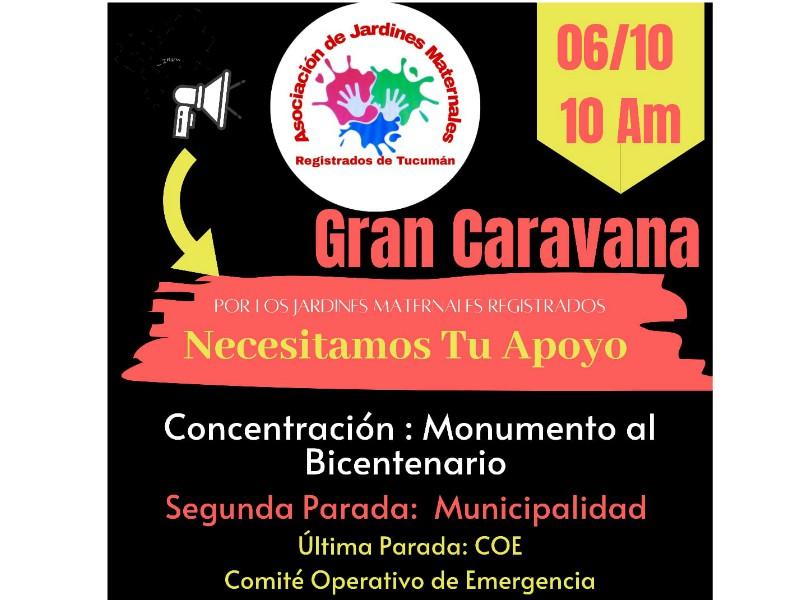 Propietarios de jardines maternales marcharán desde el Monumento al Bicentenario hacia el COE