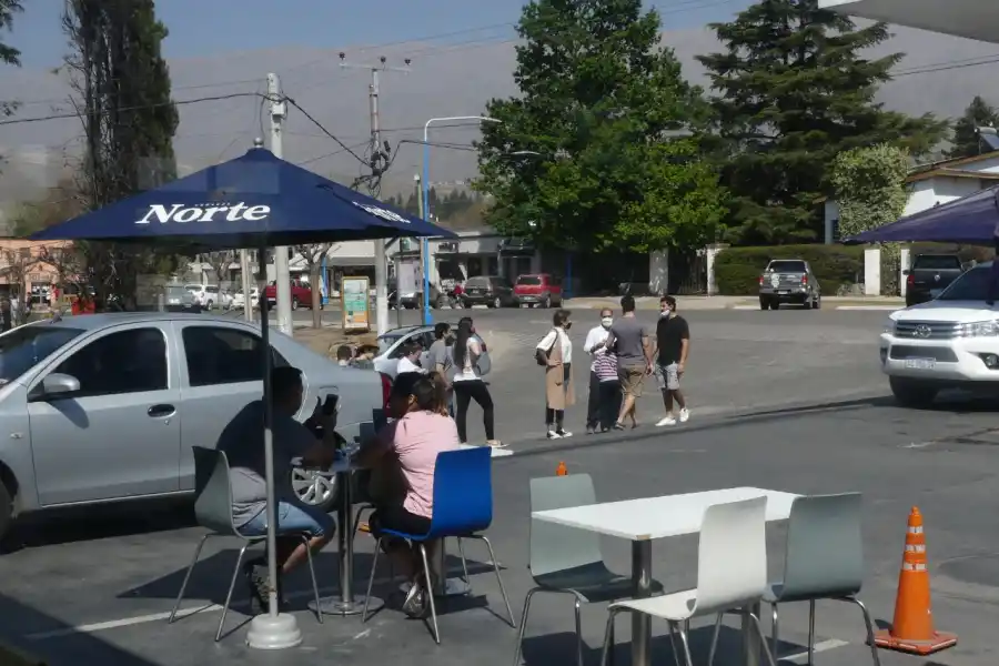 Movimiento en la zona centro de Tafí del Valle.
