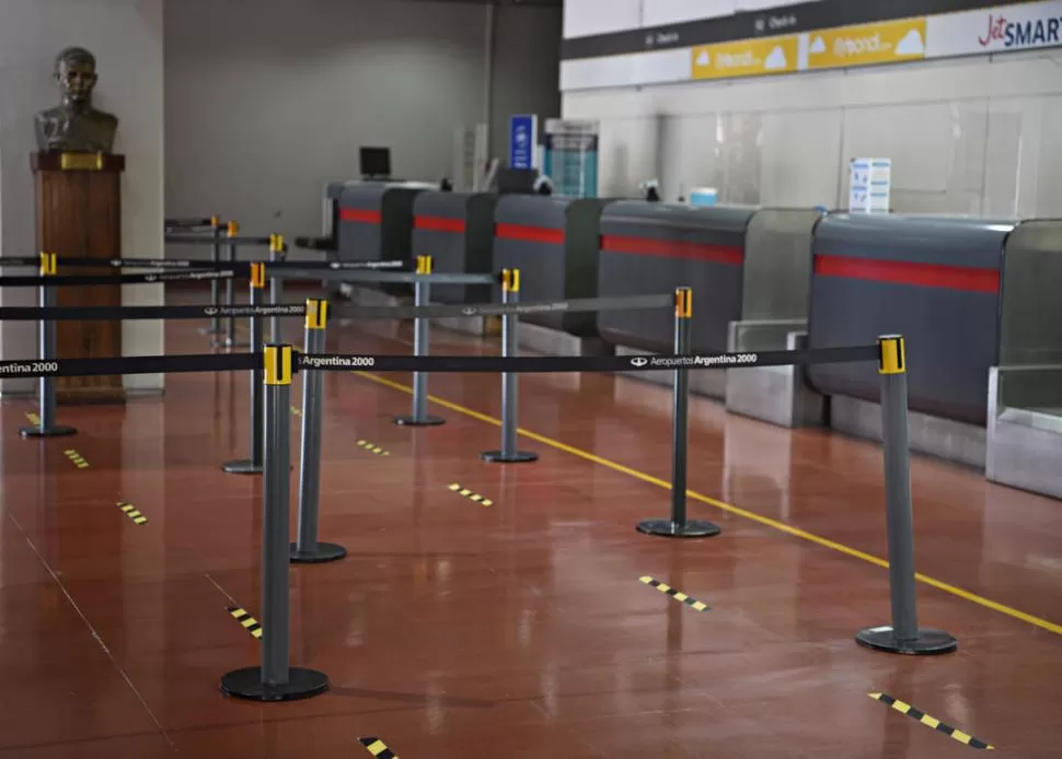 SIN MOVIMIENTO. No hay fecha de reactivación de vuelos por ahora. la gaceta / foto de Juan Pablo Sánchez Noli (archivo)