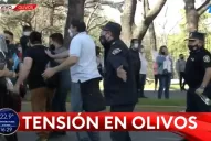 Banderazo: manifestantes a favor y en contra del Gobierno se cruzaron en Olivos