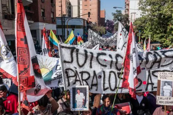 Continuamos alzando la voz y pidiendo 'justicia', afirmó el hijo de Javier Chocobar