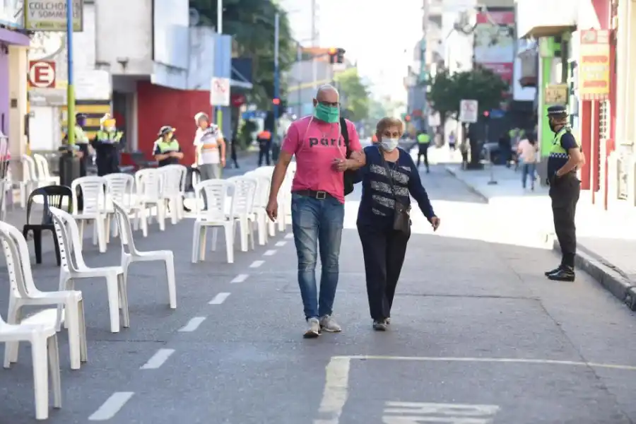 PRINCIPIO DE CUARENTENA. Tucumán, a comienzos de abril. 