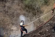 Los bomberos y el trabajo por los incendios