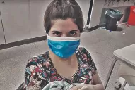 El coronavirus la dejó en coma, le hicieron una cesárea y conoció a su bebé un mes después