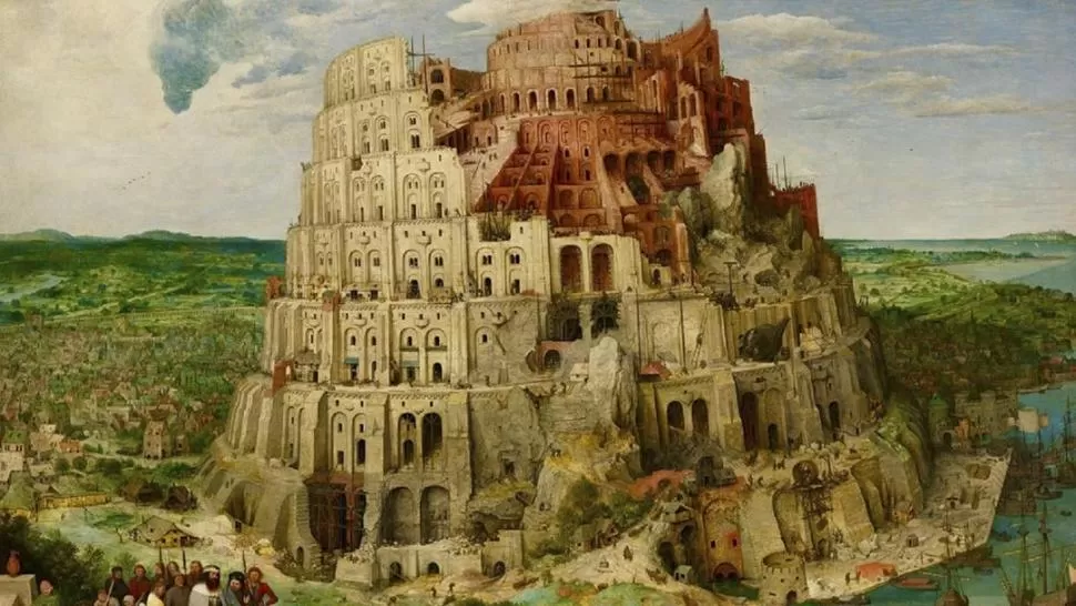 ORIGEN DE LOS IDIOMAS. Representación de Pieter Brueghel llamada “El viejo de la Torre de Babel”.  