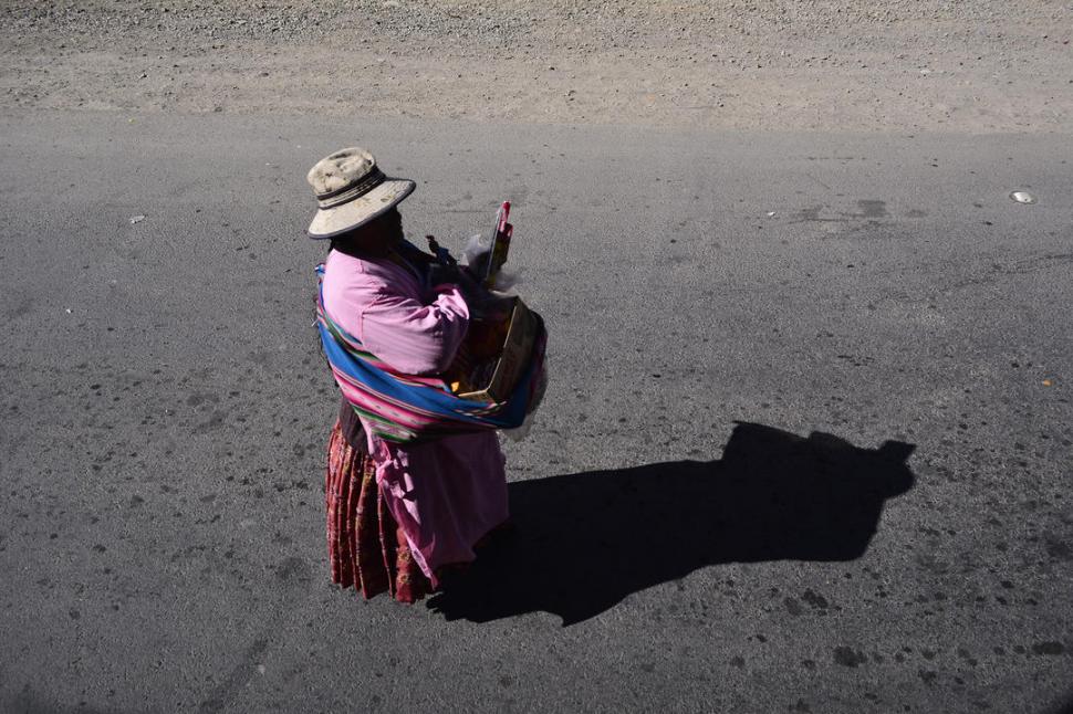 COSTUMBRE ANCESTRAL. Las cholas son las mujeres del altiplano que conservan vestimentas y tradiciones.