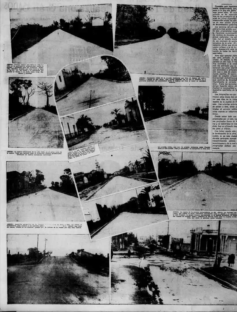 EN 1940. La avenida, recién pavimentada, se presentaba impecable y presta para que los automóviles circulen por ella. 