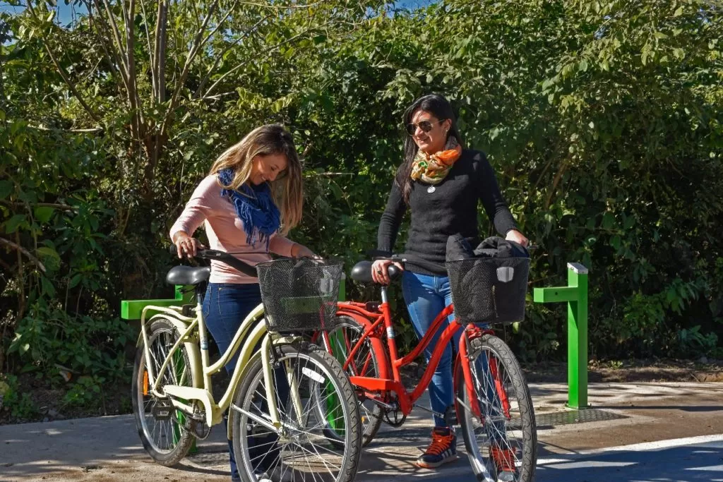 MEDIO SUSTENTABLE. En Tafí Viejo promueven el uso de las bicicletas. Foto: Municipalidad de Tafí Viejo