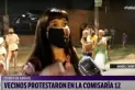Tras el homicidio de Abigail, los vecinos reclamaron frente a la comisaría 12
