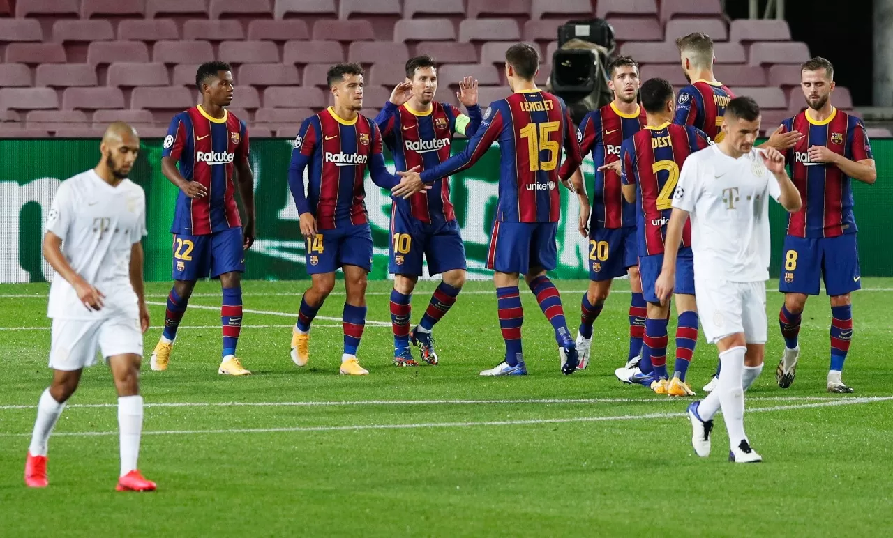 GOLEADOR. Messi abrió el camino en el triunfo del Barcelona. REUTERS 