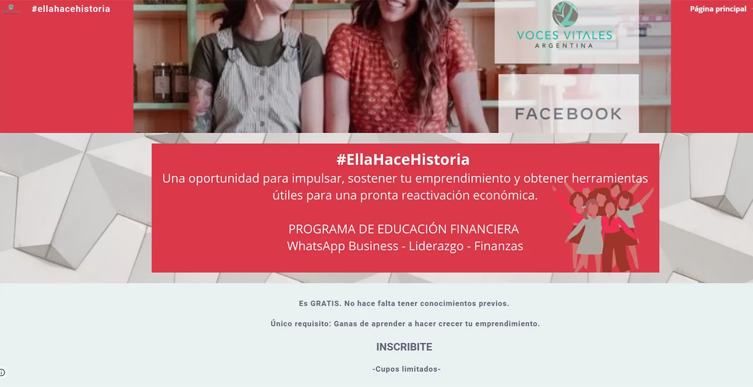 “Ella hace historia”: Facebook lanza un programa financiero para mujeres argentinas