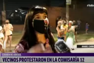 Tras el homicidio de Abigail, los vecinos reclamaron frente a la comisaría 12 