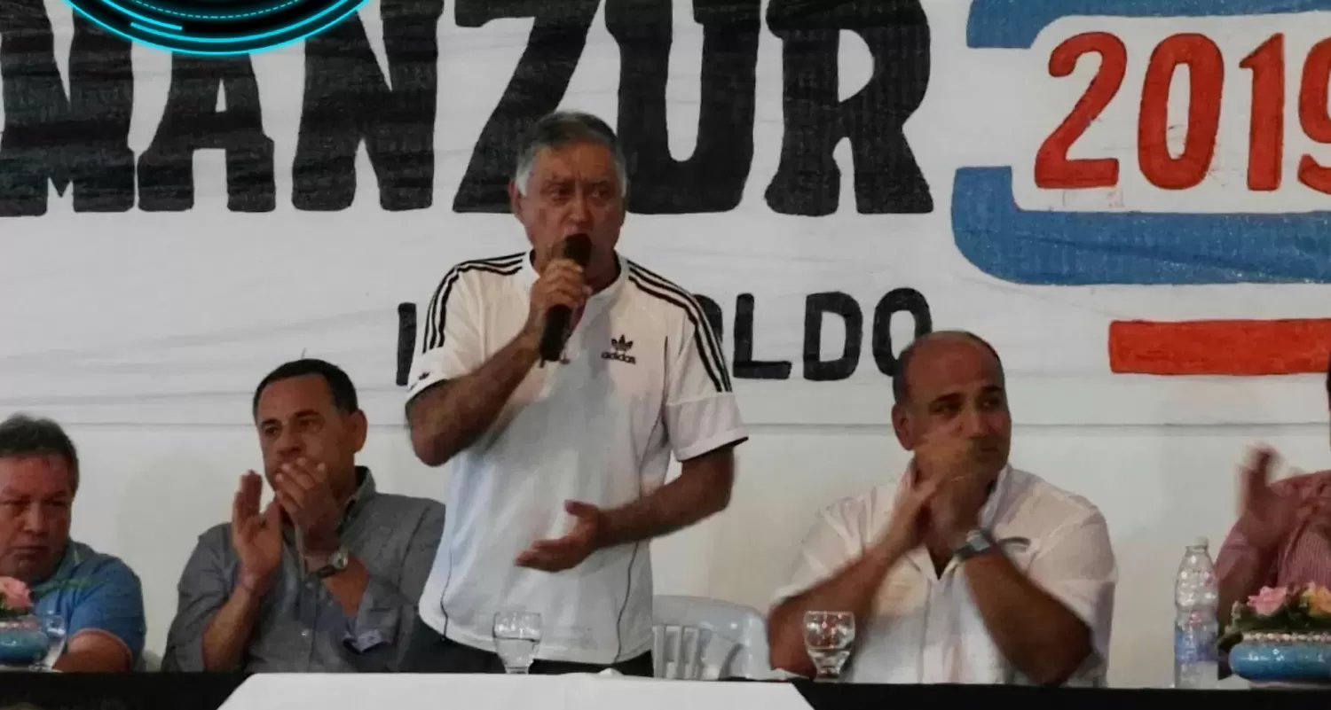 EN CAMPAÑA. El peronista Leopoldo Rodríguez, antes de las elecciones 2019, junto al gobernador Manzur. Foto Facebook