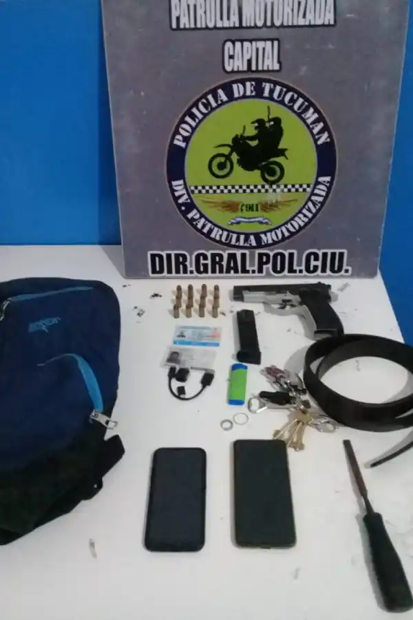 SECUESTROS. Los objetos que tenía en su poder el 