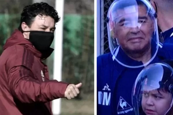 Gallardo y Diego, unidos por la espera de los test por covid-19