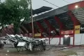 La cancha de San Martín sufrió las consecuencias de la tormenta