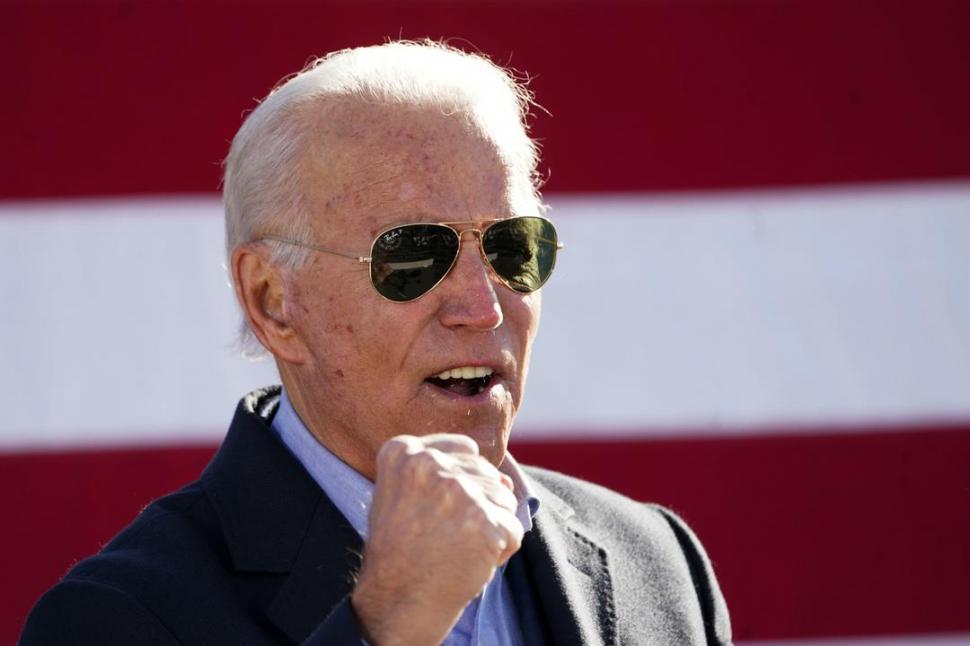 FINAL. Biden encabezó el último acto de campaña en Monaca, Pensilvania.  