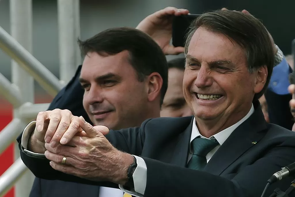 El senador Flávio Bolsonaro, uno de los hijos del presidente Jair Bolsonaro.