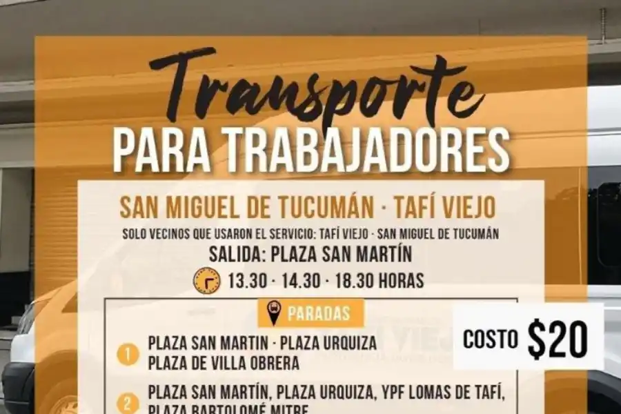 Estalló la polémica en Tafí Viejo por el nuevo servicio de transporte de pasajeros