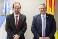 El Presidente cenó en La Paz junto al vicepresidente español