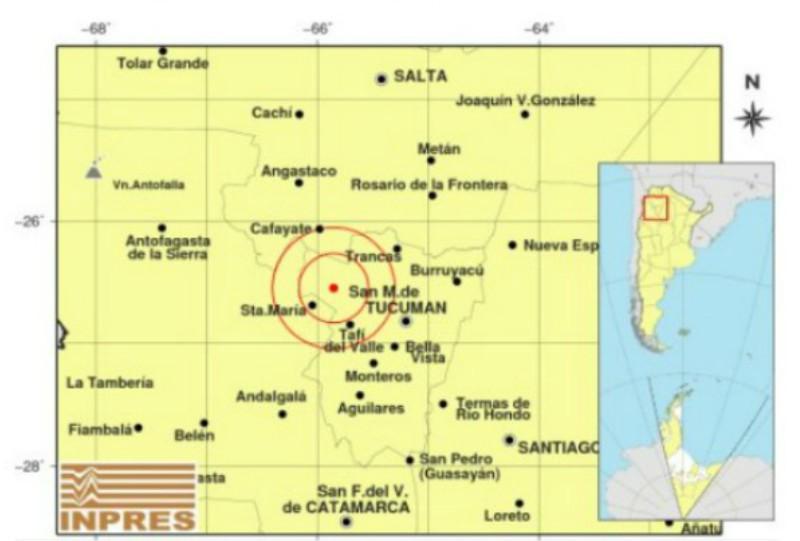 Un temblor se sintió en Tucumán esta madrugada