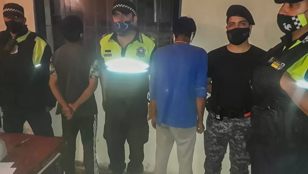 OPERATIVO. El accionar nocturno de la GUM en Yerba Buena generó que dos sujetos fueran demorados.