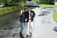 Sin decir nada, Trump hizo su primera aparición oficial desde las elecciones en EE.UU.
