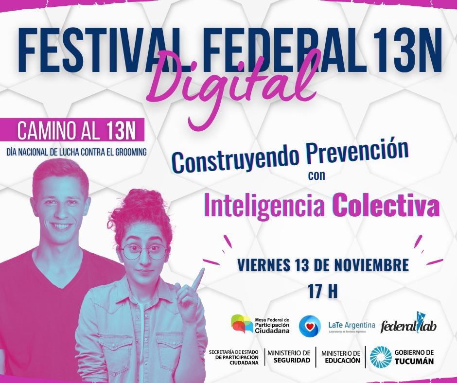 Debatirán y crearán conciencia sobre el grooming en un Festival Federal Digital