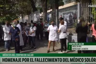 El personal del Centro de Salud despidió al médico Fabián Solórzano