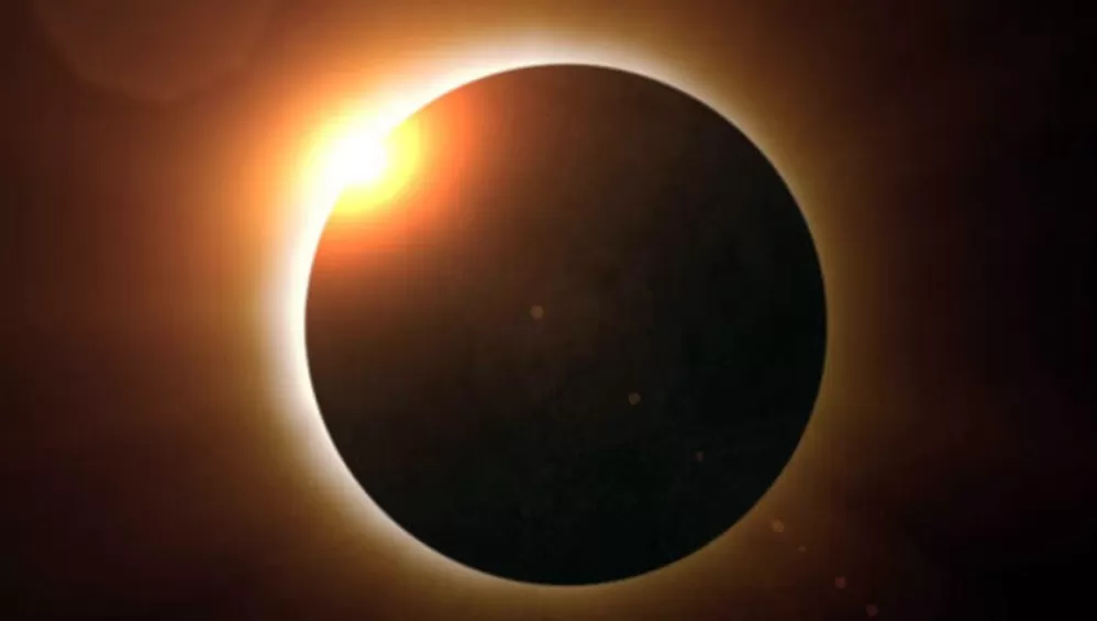 VISTA PARCIAL. En Tucumán, el eclipse total de Sol del mediodía del lunes 14 del mes que viene podrá ser visto en un 48%.