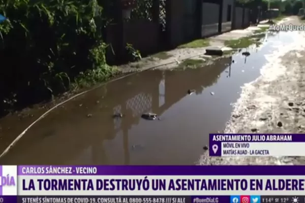 Anegamientos en Alderetes: “siempre sufrimos por las lluvias