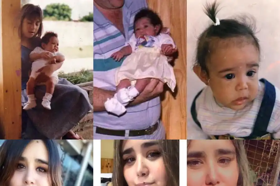 EN BUSCA DE SU HISTORIA. Nadia Serafini compartió fotos en las redes para tratar de dar con su familia biológica.