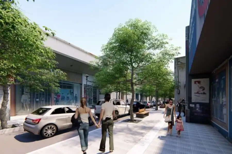 ASÍ QUEDARÁ. Las veredas ensanchadas de la 25 de Mayo lucirán así.