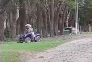 Niños en cuatriciclo por San Pedro de Colalao