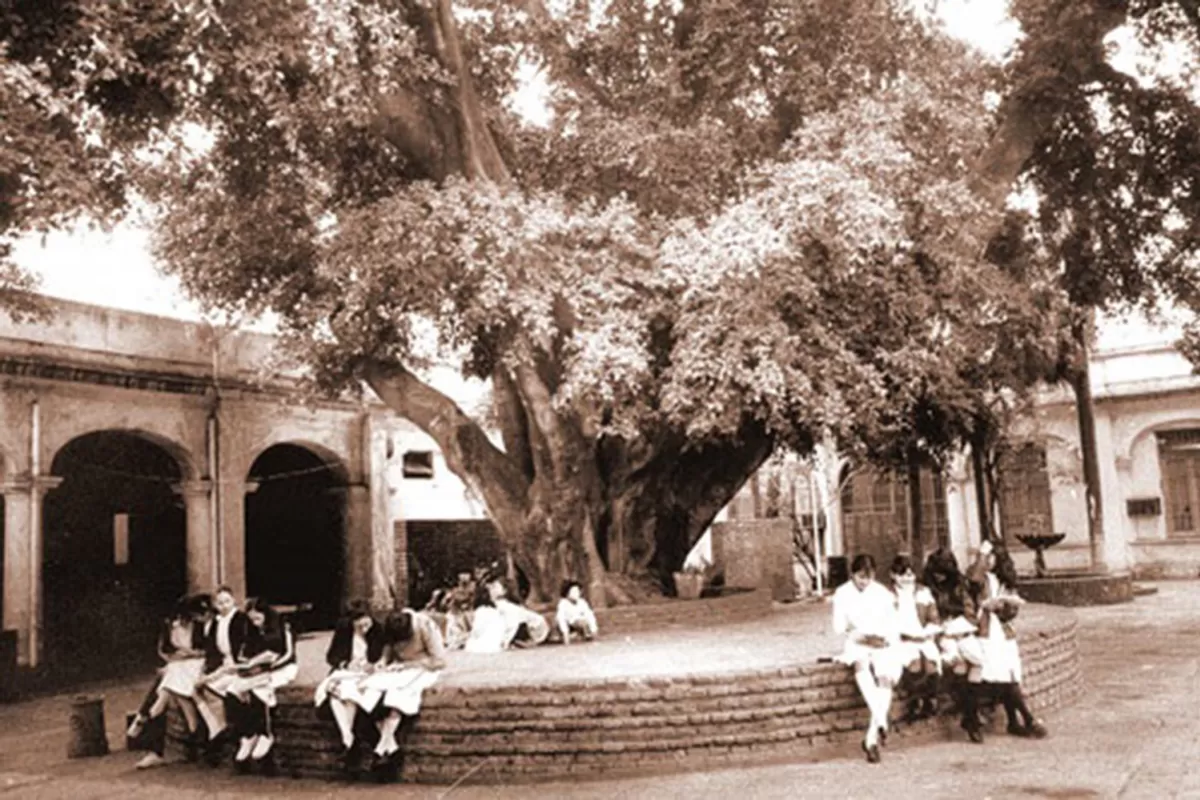RECUERDO. La Escuela Sarmiento y su patio fueron la zona de trabajo donde la maestra tucumana desarrolló su actividad. 
